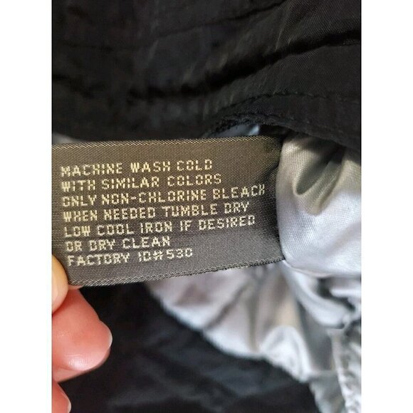 Express EXP 2000 Jacket Mens Small Black 90s Y2k Vintage Pullover Nylon Baggy - Picture 10 of 14